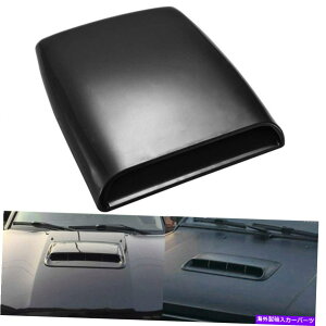 t[hxgg jo[TJ[̑Ct[zCt[hXN[vxg^[{{lbgJo[ubN Universal Car Decor Air Flow Intake Hood Scoop Vent Turbo Bonnet Cover Black