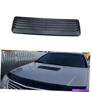 t[hxgg ubNJ[GAt[ێʃt[hfRN[vxg{lbgJo[gjo[T Black Car Air Flow Intake Hood Deco Scoop Vent Bonnet Cover Trim Universal