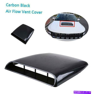 t[hxgg J[gbNGAt[zCXN[vxgJo[J[{t@Co[bNx[jo[T Car Truck Air Flow Intake Scoop Vent Cover Carbon Fiber Look Bezel Universal
