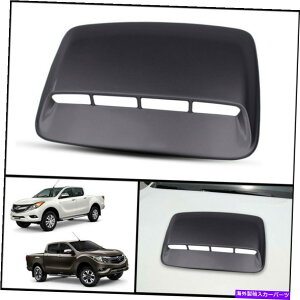 �t�[�h�x���g�g���� �u���b�N16W�t�����g�{���l�b�g�t�[�h�X�N�[�v�g�����J�o�[�}�c�_BT-50 BT50 Pro 12-20 BLACK 16W FRONT BONNET HOOD SCOOP TRIM COVER FOR MAZDA BT-50 BT50 PRO 12-20