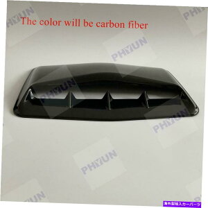 t[hxgg J[GAt[zCt[hXN[vxg{lbgJo[J[{t@Co[bNjo[T1x Car Air Flow Intake Hood Scoop Vent Bonnet Cover Carbon Fiber Look Universal 1X