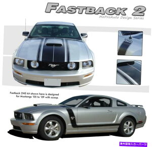 �t�[�h�x���g�g���� FastBack 2 Boss StyleMustang -3M Pro�O���[�h�O���t�B�b�N�X�X�g���C�v�f�J�[��2007 453 FASTBACK 2 BOSS Style Mustang - 3M Pro Grade GRAPHICS Stripes Decal 2007 453