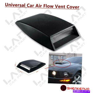 t[hxgg jo[TJ[SUVCt[ێʃXN[v{lbgxgJo[t[hubN Universal Car SUV Decorative Air Flow Intake Scoop Bonnet Vent Cover Hood Black