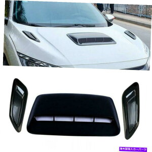 t[hxgg 3PCSjo[TJ[CʋzCt[hXN[vxg{lbgJo[xg 3pcs Universal Car Decorative Air Flow Intake Hood Scoop Vent Bonnet Cover Vent