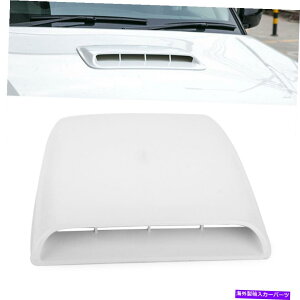 t[hxgg VzCgJ[I[gCt[zCt[hXN[vxg{lbgJo[fJ[ New White Car Auto Decorative Air Flow Intake Hood Scoop Vent Bonnet Cover Decal