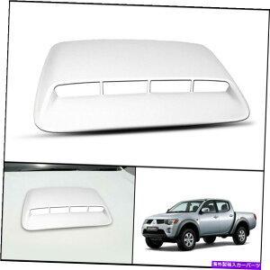 t[hxgg zCgtg{lbgt[hXN[vJo[tBbg~crVggL200 mn ml 05 14 WHITE FRONT BONNET HOOD SCOOP COVER FIT MITSUBISHI TRITON L200 MN ML 05 14