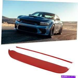 �t�[�h�x���g�g���� Dodge Charger GT SRT SCAT PACK R/T 15+�̂��߂�Red Abs Hood Center Grille Scoop Trim Red ABS Hood Center Grille Scoop Trim For Dodge Charger GT SRT Scat Pack R/T 15+