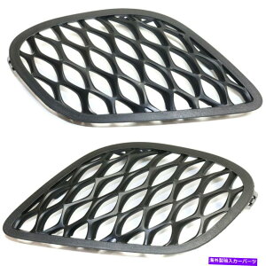 t[hxgg 2015-2017̃op[O2hCo[Əȑ̃_bW[dZbg Bumper Grille For 2015-2017 Dodge Charger Set of 2 Driver and Passenger Side