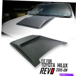 フードベントトリム マットマットブラックボンネットスクープベントフィットトヨタハイラックスレヴォSR5 M70 M80 2015-20 MATT MATTE BLACK BONNET SCOOP VENT FIT TOYOTA HILUX REVO SR5 M70 M80 2015-20