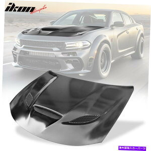 �t�[�h�x���g�g���� �t�B�b�g15-22�_�b�W�[�d��SRT�X�^�C���t�[�h�X�N�[�v�x���g���h�� - �A���~�j�E�� Fits 15-22 Dodge Charger SRT Style Hood Scoop Vent Unpainted - Aluminum