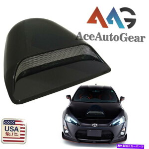 t[hxgg aagubNyCeBOAuvX`bN[VOGAt[xg^[{t[hXN[vjo[T23 AAG Black Painted ABS Plastic Racing Air Flow Vent Turbo Hood Scoop Universal 