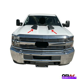 t[hxgg IȃGAt[Ce[NXN[v{lbgxgt[hV{[Vo[h2015-2019 Decorative Air Flow Intake Scoop Bonnet Vent Hood For Chevy Silverado 2015-2019