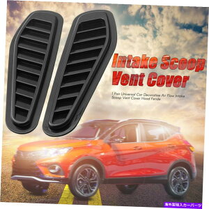 t[hxgg jo[TJ[̑IȋCzCt[hXN[vxg{lbgJo[ubN Universal Car Decorative Air Flow Intake Hood Scoop Vent Bonnet Cover Black