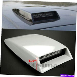 �t�[�h�x���g�g���� 10 x7.25����������C�t���[�z�C�t�[�h�X�N�[�v�{���l�b�g�x���gw/���b�V���pBMW 10x7.25 White Decor Air Flow Intake Hood Scoop Bonnet Vent w/ Mesh For BMW