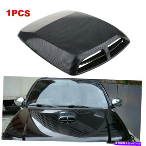 t[hxgg 1PCS ABSJ[{t@Co[J[t[hXN[vGAxgfR[Vjo[T22.5×33cm 1PCS ABS Carbon Fiber Car Hood Scoop Air Vent Decoration Universal 22.5×33CM