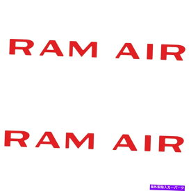 フードベントトリム Oer Red Ram Air Hood Scoop Decalsセット2つの1971-1972ポンティアックGTO LEMANS OER Red Ram Air Hood Scoop Decals Set of 2 1971-1972 Pontiac GTO Lemans