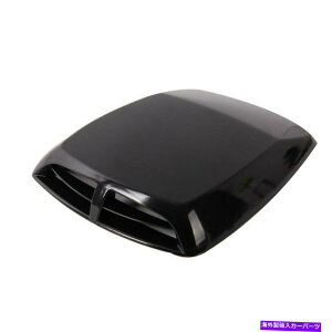 t[hxgg Ԃ̑xgGAt[zCt[hXN[vGW{lbgABSJo[XebJ[ubN Car Decor Vent Air Flow Intake Hood Scoop Engine Bonnet ABS Cover Sticker Black