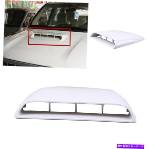 t[hxgg 1PCJ[GAt[zCt[hXN[vxg{lbgzCggJo[jo[T 1Pc Car Air Flow Intake Hood Scoop Vent Bonnet White Decor Trim Cover Universal