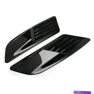 t[hxgg 2PCSubNJ[GAt[zCt[hXN[v{lbgxgJo[I[gg 2Pcs Black Car Air Flow Intake Hood Scoop Bonnet Vent Cover Auto Decorative Trim