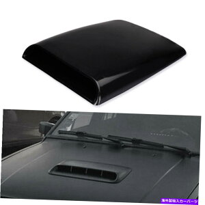 t[hxgg ubNJ[SUVGAt[zCXN[v{lbgxgJo[t[hjo[T Black Car SUV Decorative Air Flow Intake Scoop Bonnet Vent Cover Hood Universal