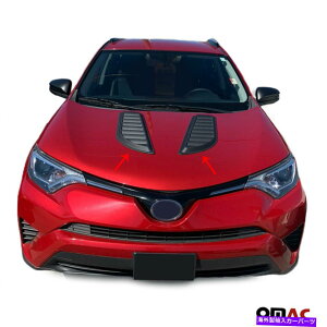 t[hxgg g^Rav 4 2016-2022̂߂̑IȃGAt[zCXN[v{lbgxgt[h Decorative Air Flow Intake Scoop Bonnet Vent Hood For Toyota RAV 4 2016-2022