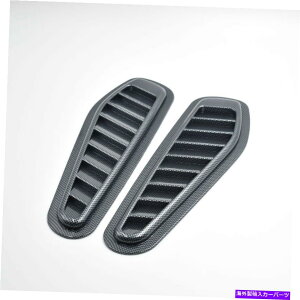 t[hxgg J[{t@Co[ԃgbNGAt[zCXN[v^[{{lbgxgJo[t[htF_[ Carbon Fiber Car Truck Air Flow Intake Scoop Turbo Bonnet Vent Cover Hood Fender