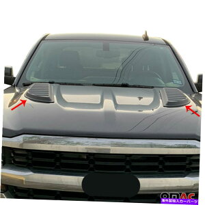 t[hxgg IȋCzCzCXN[v{lbgxgt[hV{[Vo[h2017-2019 Decorative Air Flow Intake Scoop Bonnet Vent Hood For Chevy Silverado 2017-2019