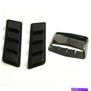 t[hxgg OXubNJ[t[hXN[vZ^[TChGAt[xgzCJo[vX`bN Gloss Black Car Hood Scoop Center Side Air Flow Vent Intake Decor Cover Plastic