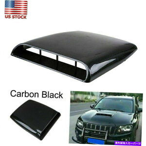 t[hxgg J[{t@Co[J[GAt[zCXN[v^[{{lbgxgJo[t[h̑ Carbon Fiber Car Air Flow Intake Scoop Turbo Bonnet Vent Cover Hood Decor