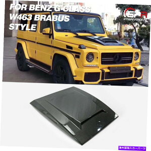 t[hxgg ZfXxcW463 GNXJ[{BRSX^Ctgt[hxebhXN[vAhIpAhI For Mercedes Benz W463 G Class Carbon BRS Style Front Hood Vented Scoop Add-On