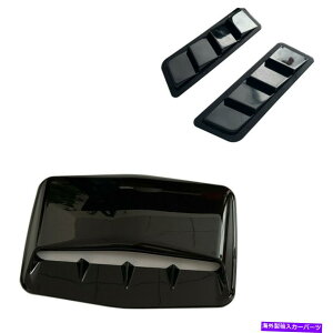 t[hxgg 3PCSJ[GAt[zCt[hXN[vxgg[o[pl{lbgJo[̑ 3Pcs Car Air Flow Intake Hood Scoop Vent Trim Louver Panel Bonnet Cover Decor