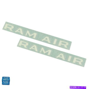 t[hxgg 1971-1972 GTO 1973-74 Firebird Trans AmuRam Airvt[hXN[vfJ[yADT0166 1971-1972 GTO 1973-74 Firebird Trans Am "RAM AIR" Hood Scoop Decal Pair DT0166