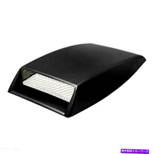 t[hxgg I[g3DV~[VGAt[zCt[hXN[v{lbgxgJo[ubN Auto Decorative 3D Simulation Air Flow Intake Hood Scoop Bonnet Vent CoverBlack