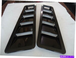 t[hxgg ԃt[hTChtF_[GAt[xgJo[ubNx 2s[X Car Hood Side Fender Air Flow Decorative Vent Cover Black X 2 Pieces