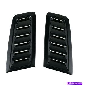 t[hxgg jo[TubNABSvX`bN[VOGAt[xg^[{t[hXN[vJo[̑ Universal Black ABS Plastic Racing Air Flow Vent Turbo Hood Scoop Cover Decor