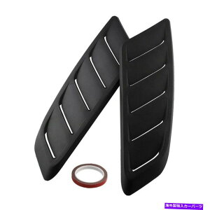 t[hxgg 2PCSJ[gbN{lbgt[hxgGACe[NXN[vJo[gANZT[ubN 2pcs Car Truck Bonnet Hood Vent Air Intake Scoop Cover Trim Accessories Black
