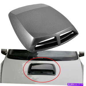 t[hxgg J[{t@Co[jo[TJ[̑Ct[zCt[hXN[vxg{lbgJo[ Carbon Fiber Universal Car Decor Air Flow Intake Hood Scoop Vent Bonnet Cover