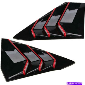 EBhE[o[ OXubN+bhTChxgEBhEXN[v[o[Jo[z_VrbN11th2022 b Gloss Black+Red Side Vent Window Scoop Louver Cover For Honda Civic 11th 2022 B