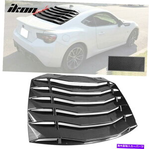 EBhE[o[ 13-20TCIFRS/XoBRZ/g^86AEBhE[o[J[{t@Co[vg Fits 13-20 Scion FRS/Subaru BRZ/Toyota 86 Rear Window Louver Carbon Fiber Print