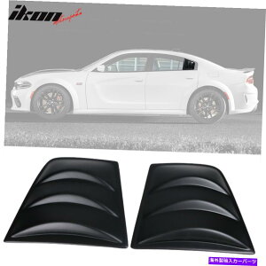 EBhE[o[ tBbg11-22_bW`[W[V3X^CTChEBhEXN[v[o[Jo[}bgubNpp Fits 11-22 Dodge Charger V3 Style Side Window Scoop Louver Cover Matte Black PP