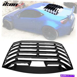 EBhE[o[ 13-20TCIFRS/XoBRZ/g^86CRX^CEBhE[o[OXubN Fits 13-20 Scion FRS/Subaru BRZ/Toyota 86 IKON Style Window Louver Gloss Black