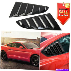 EBhE[o[ Ԃ̃ATChEBhEuChNH[^[[o[Jo[tH[h}X^O2015-2019 ABS̃Jo[ Car Rear Side Window Blinds Quarter Louver Cover For Ford Mustang 2015-2019 ABS
