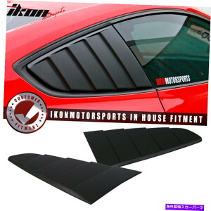 EBhE[o[ tBbg15-22}X^OCVX^CATChNH[^[EBhE[o[͓hĂ܂ - Fits 15-22 Mustang CV Style Rear Side Quarter Window Louvers Scoops Unpainted -