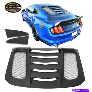 EBhE[o[ tBbg15-22}X^OV2X^CAEBhE[o[NH[^[TChXN[v - hĂȂ Fits 15-22 Mustang V2 Style Rear Window Louver & Quarter Side Scoop - Unpainted