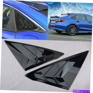 EBhE[o[ z_VrbN11 2022AEBhEVb^[[o[uChJo??[g1yA Fit for Honda Civic 11th 2022 Rear Window Shutter Louver Blinds Cover Trim 1Pair