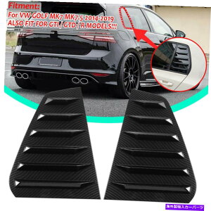 EBhE[o[ J[{bNEBhE[o[ATChxgJo[VWStMK7 MK7.5 GTI R 14-19 Carbon Look Window Louver Rear Side Vent Cover For VW Golf MK7 MK7.5 GTI R 14-19