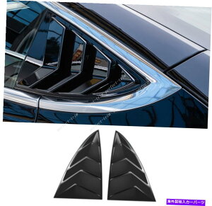 EBhE[o[ eXf3 2017-2021 ABS邢AEBhE[o[V??b^[Jo[*2 For Tesla Model 3 2017-2021 ABS Bright black Rear Window Louver Shutter Cover*2