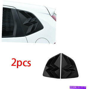EBhE[o[ 2014-2020̃z_tBbgWY}bgubNTChxgEBhEXN[v[o[g2x For 2014-2020 Honda Fit Jazz Matte black Side Vent Window Scoop Louver trim 2X