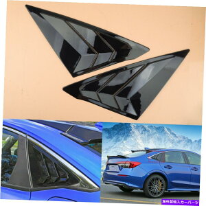 EBhE[o[ z_VrbN11th2022AEBhEVb^[[o[uChJo??[gyAɓKĂ܂ Fit for Honda Civic 11th 2022 Rear Window Shutter Louver Blinds Cover Trim Pair