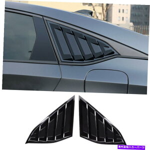 EBhE[o[ ̂鍕TChEBhE[o[V??b^[Jo[2PCtBbgtH[z_AR[h2018-2021 Glossy Black Side Window Louver Shutter Cover 2pc Fit for Honda Accord 2018-2021